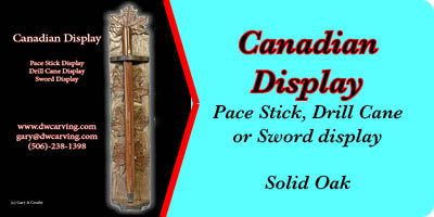 Large wall coin display with carved maple leaves on both sides can be custom designed 